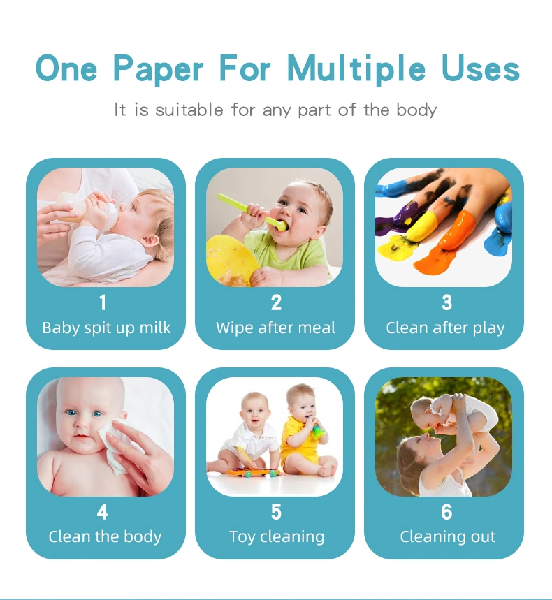 Wholesale Ecofriendly Baby Wet Towel Household Disposable Soft Tender Baby Wipes